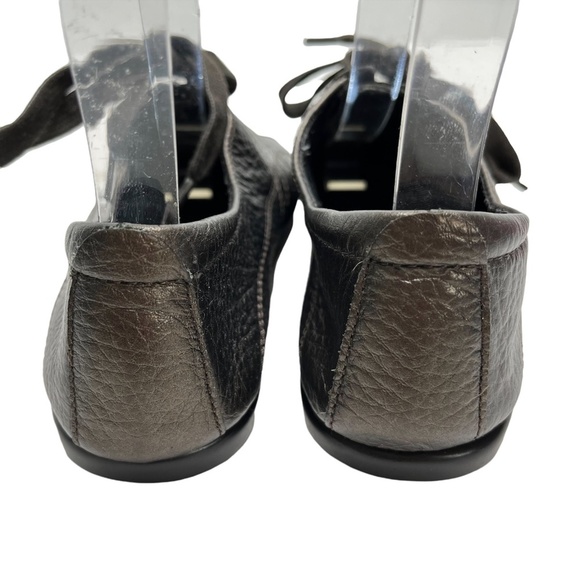 AEROSOLES TOY SOLDIER Metallic Bronze Genuine Leather Sneakers Casual Shoes 5 M - Picture 6 of 16